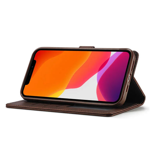 Coque portefeuille en cuir pour iPhone LC.IMEEKE