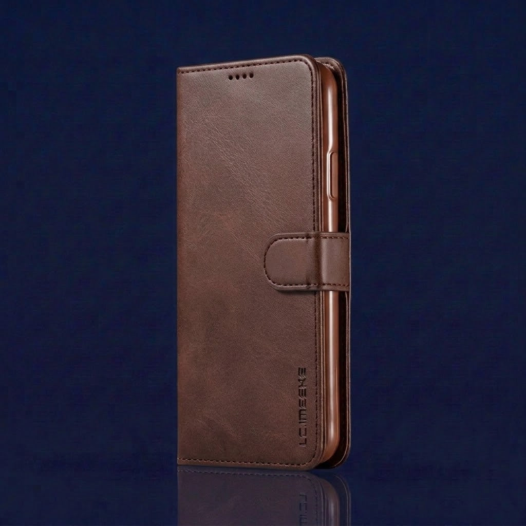 Coque portefeuille en cuir pour iPhone LC.IMEEKE