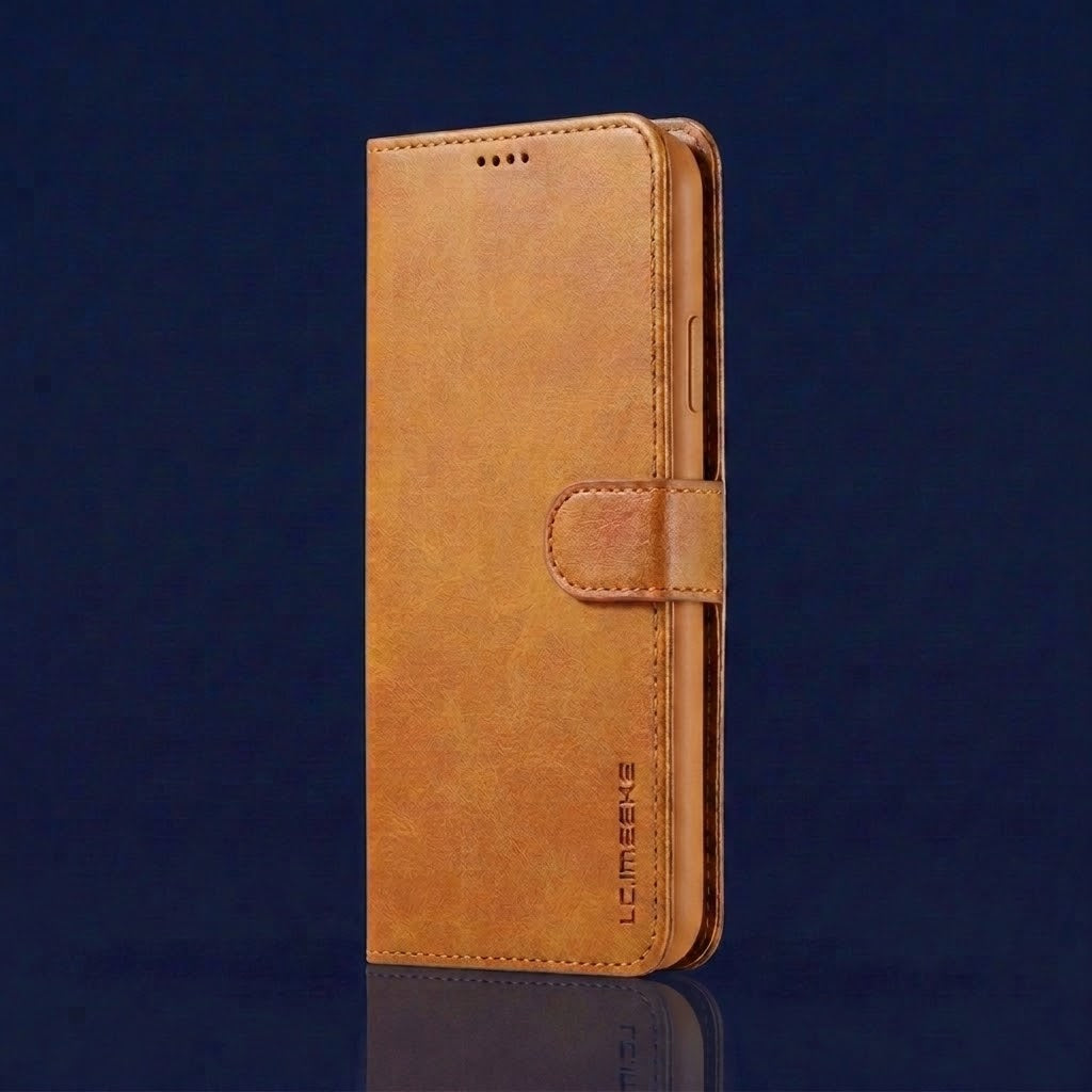 Coque portefeuille en cuir pour iPhone LC.IMEEKE